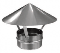 Зонт вентиляционный Viento D140, нерж. сталь