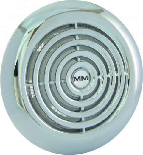 Вентилятор Mmotors ММ 120 круглый с ОК хром