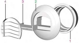 Монтажное кольцо Systemair AL mounting ring Ø99mm