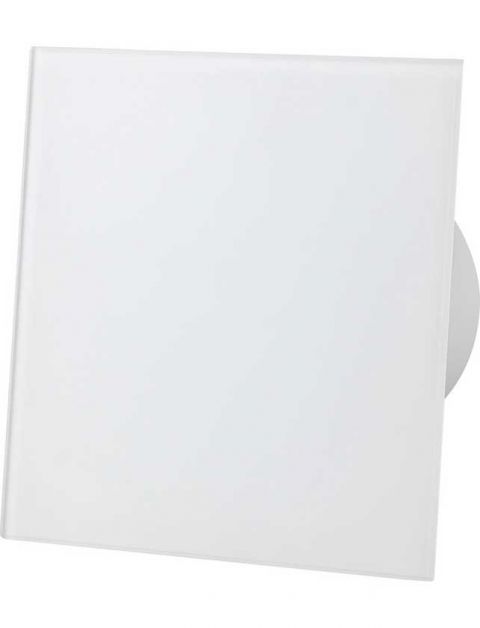 Лицевая панель для корпуса вентилятора airRoxy dRim d100/125 стекло, белый матовый (01-171)
