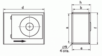 Вентилятор Ostberg RKB 300x150 C1