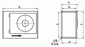 Вентилятор Ostberg RKB 400х200 C1 EC