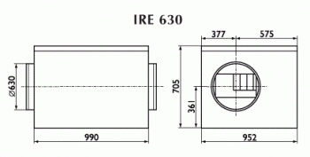 Вентилятор Ostberg IRE 630 A3