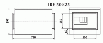 Вентилятор Ostberg IRE 50x25 A1