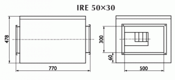 Вентилятор Ostberg IRE 50x30 C1