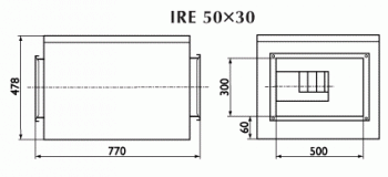 Вентилятор Ostberg IRE 50x30 D1