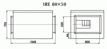 Вентилятор Ostberg IRE 80x50 A3