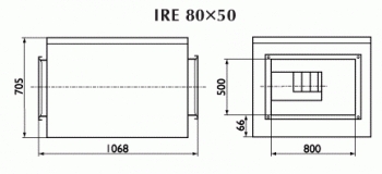 Вентилятор Ostberg IRE 80x50 B3