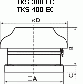 Крышный вентилятор Ostberg TKS 300 C EC