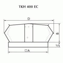 Крышный вентилятор Ostberg TKH 400 D EC