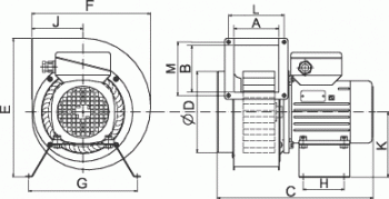 Центробежный вентилятор Ostberg RFTX 140 A