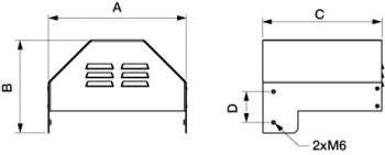 Кожух для электродвигателя Systemair WSD PRF125