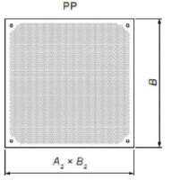 Лицевая панель Systemair CFC-PP-305x305