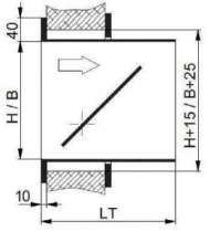 Клапан избыточного давления Systemair ORV-T-200x224