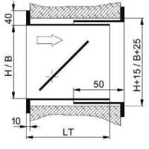 Клапан избыточного давления Systemair ORV-W-200x224