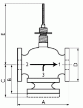 3-х ходовой вентиль Regin GTRS 150-310