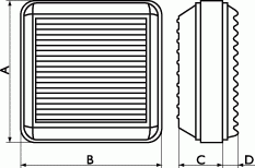 Оконный осевой вентилятор O.ERRE Ventilor 20/8 М
