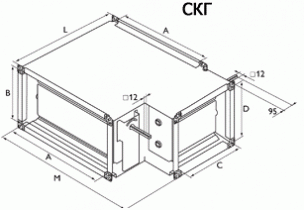 Смесительная камера Арктос СКГ 1000x500