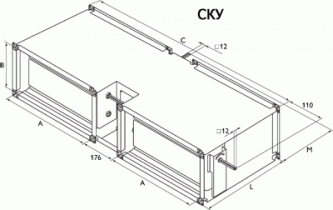 Смесительная камера Арктос СКУ 600x300