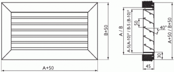 Наружная решетка Арктос АРН-С 700x400