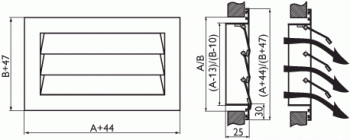 Инерционная решетка Арктос АГС 200x200