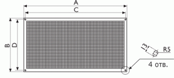 Защитная решетка Арктос БСР 600x300