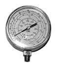 Мановакуумметр с глицерином, 80 мм, радиальный штуцер M1/8" NPT, (R22; R134a; R404A; R407C) CPS 30-896