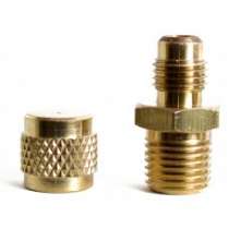 Адаптер с золот. и колпачком M1/4" SAE х M1/4" NPT (6 шт.) CPS AD44