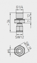 Зажимное винтовое соединение с врезным кольцом S+S Regeltechnik KVSS (7100-0032-1000-000)