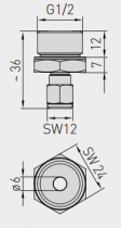 Зажимное винтовое соединение со стяжным кольцом S+S Regeltechnik KVST (7100-0032-0110-000)