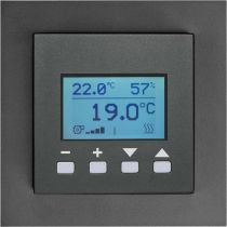 Комнатная панель влажности и температуры Thermokon FTW06 LCD dS Gira E2 антрацит (688390)