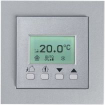 Комнатная панель температуры Thermokon WRF06 LCD DI4 LON BTyp1 Gira E2 алюминий (363570)