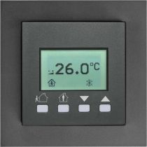 Комнатная панель температуры Thermokon WRF06 LCD DI4 RS485 Modbus BTyp1 Gira E2 антрацит (506229)