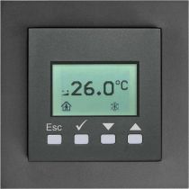 Комнатная панель температуры Thermokon WRF06 LCD VV BTyp3 Gira E2 антрацит (429009)