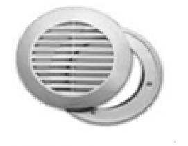 Решетка вентиляционная круглая с фланцем наклонные жалюзи Viento К014 (165/125)