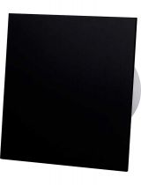 Лицевая панель для корпуса вентилятора airRoxy dRim d100/125 стекло, черный (01-172)