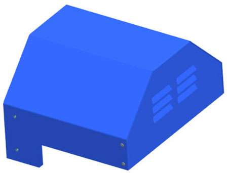 Кожух Systemair WSD KBR-1 Weather roof f.motor