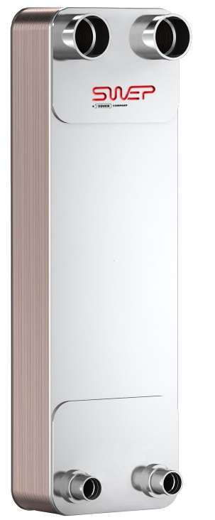 Пластинчатый теплообменник SWEP DVD300Hx214/1P-NC-M (22U+2x54.3+22U+2x1/2"INT / 2x2 1/2"VIC)