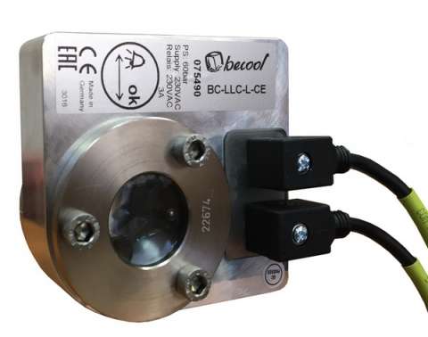 Электронное реле контроля уровня жидкости Becool BC-LLC/L-CD 60 bar Rotalock 1 3/4" 24V с кабелями