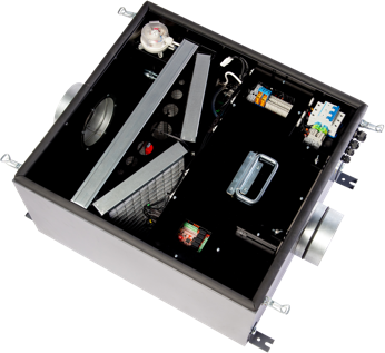 Вентиляционная установка с электронагревателем Minibox.E-650 Lite GTC