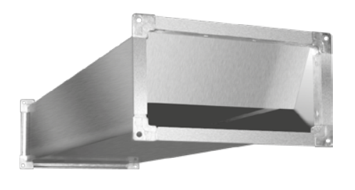 Шумоглушитель для прямоугольных воздуховодов Zilon ZSS 600×350/1000
