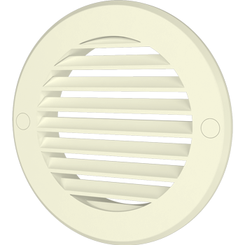 Решетка наружная D150 с фланцем D125, ASA ERA 12РКН Ivory