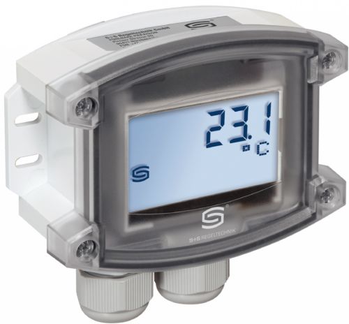 Наружный датчик углекислого газа S+S Regeltechnik ALQ-CO2-MODBUS-LCD (1501-7111-6071-500)