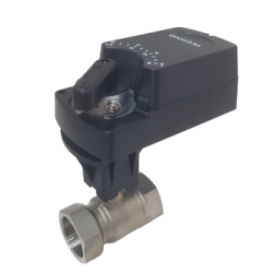 Двухходовой шаровый кран нерж., с электроприводом Techno HKS240-08DF/24V