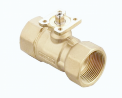 2-ходовой клапан Hoocon BV220D регулирующий шаровый под электропривод (латунь)