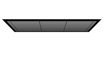 Декоративная решетка Soler & Palau REJA COR-FT-2000 BL RAL9016