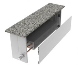 Напольный конвектор -скамейка без вентилятора Minib COIL LP-CC WHITE 1000