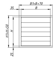 Клапан обратный лепестковый Alumik КОл 300×250