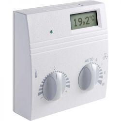 Регулятор температуры Thermokon WRF04 LCD PSD DO2R RS485 Modbus, FS5, LED зеленый (628822)