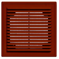 Решетка вентиляционная, АВS-пластик, Viento 1122В (110х220), коричневая